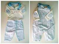 Conjunto de bebé: calças, jardineiras e camisola - 2m / aprox. 60cm