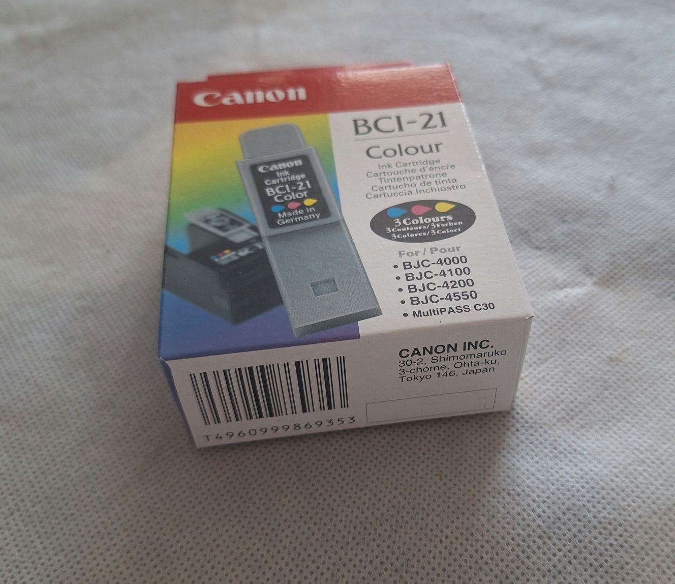 Oryginalny tusz toner Canon BCI-21 czarny 12 szt