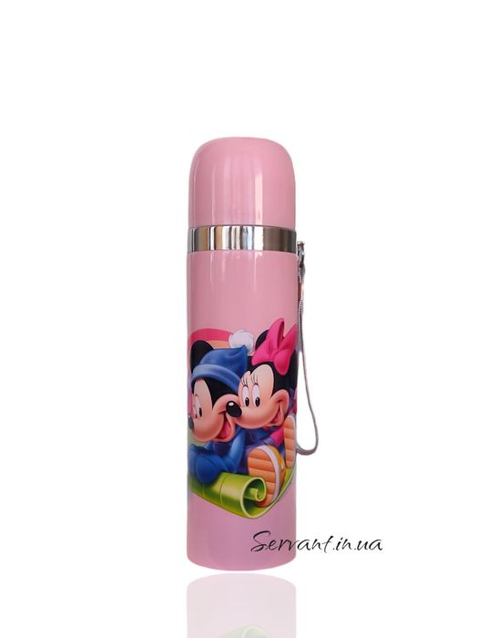 Термос дитячий в чохлі з чашкою Міккі Маус 500мл./Термос Микки Маус.