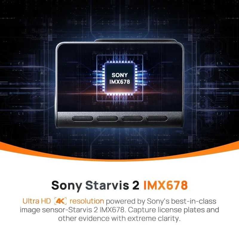Відеореєстратор 70mai Dash Cam 4K A810 та A810 2 + RC12 + UP03 + UP04