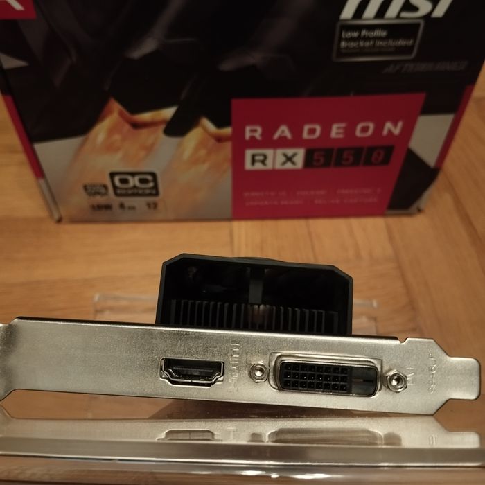 Karta graficzna MSI Radeon RX 550 4GT Low Profile OC 4GB GDDR5