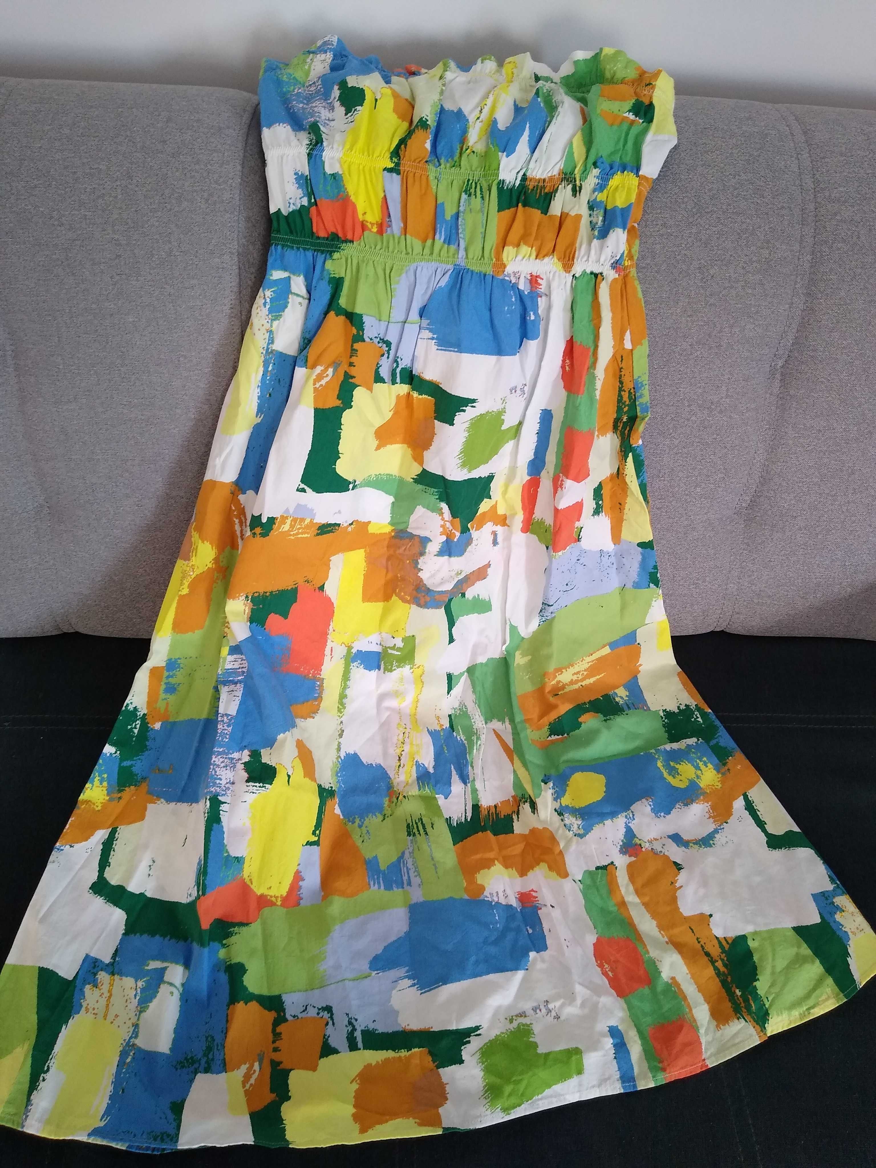 Sukienka kolorowa, M, 38