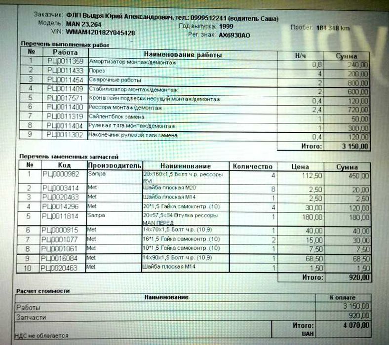 MAN МАН 23264 фургон 14т