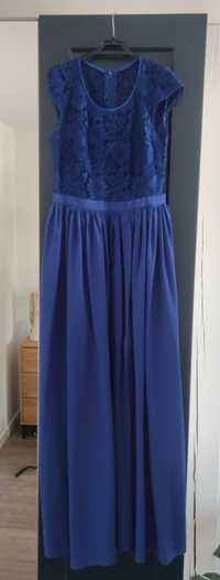Sukienka damska kobaltowa, szyta na wymiar