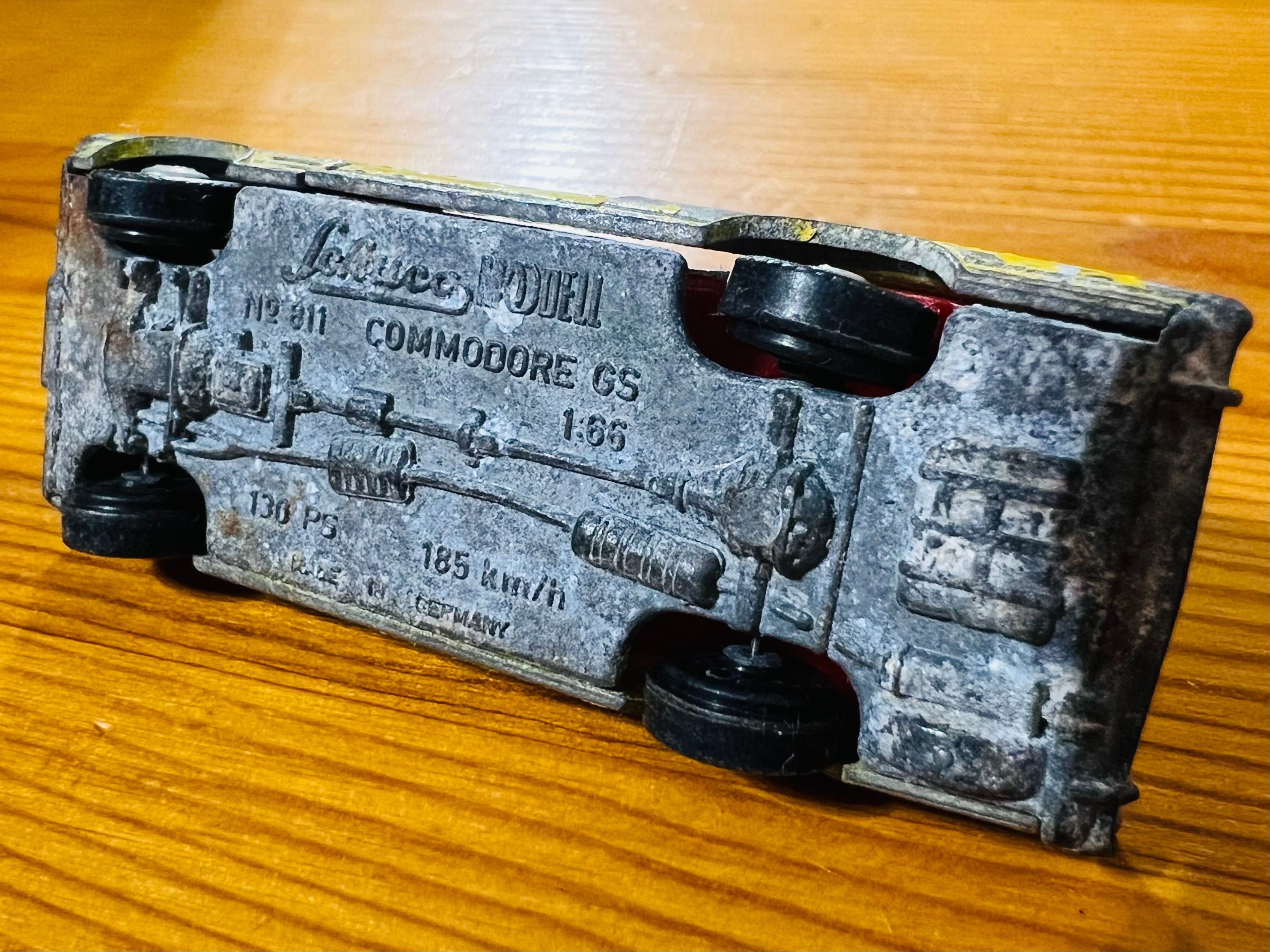 OPEL COMMODORE GS Schuco no. 811 Germany Auto Model vintage Unikat!