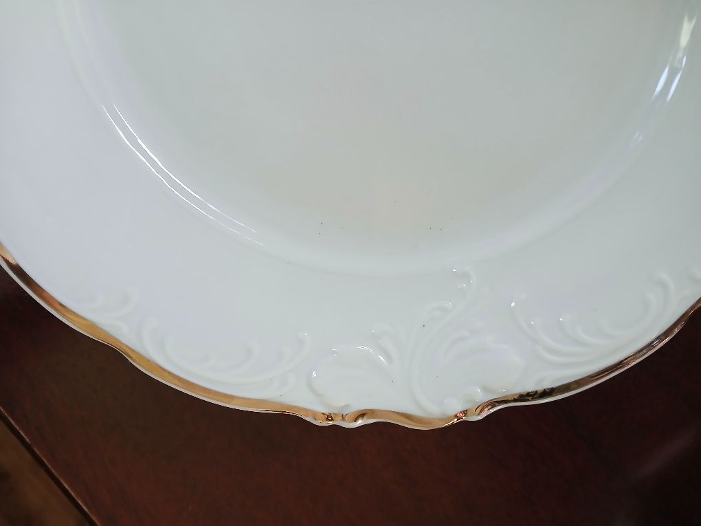 Wawel PRL Fryderyka patera talerz na ciasto złocona ok. 26 cm