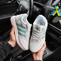 Жіночі кросівки Adidas Iniki сірі з м'ятним