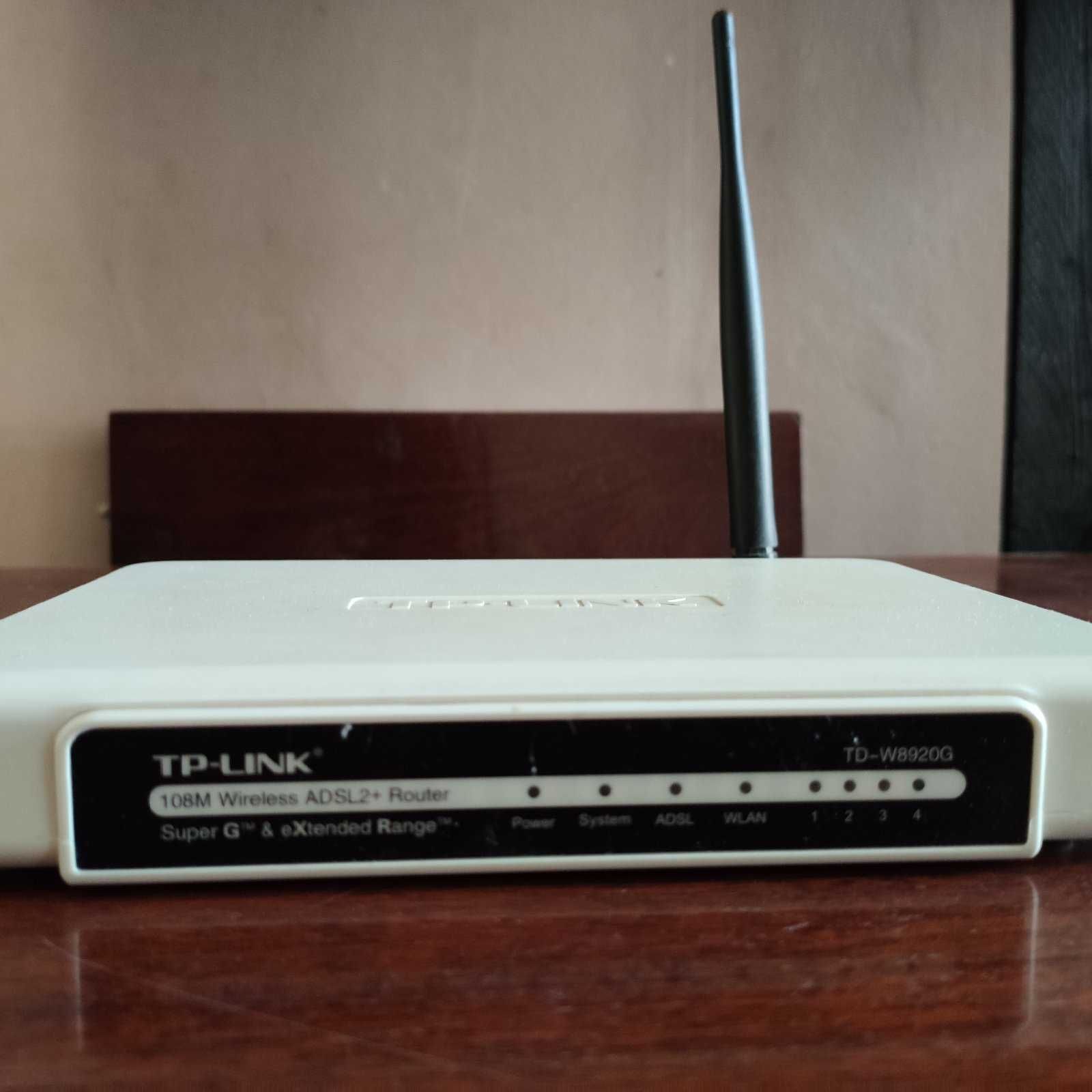 Бездротовий ADSL маршрутизатор TP-Link TD-W8920G 108M Wireless ADSL2+