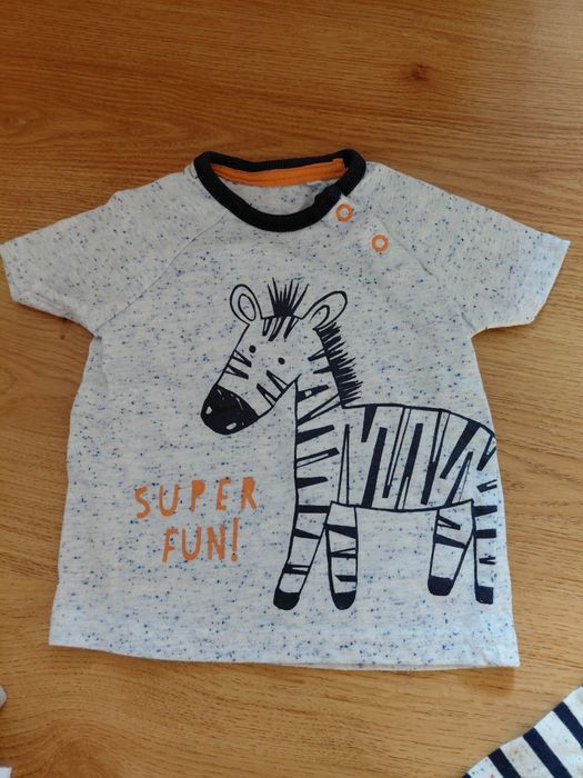 Zestaw paka koszulek tshirtow niemowlęcych 68 74