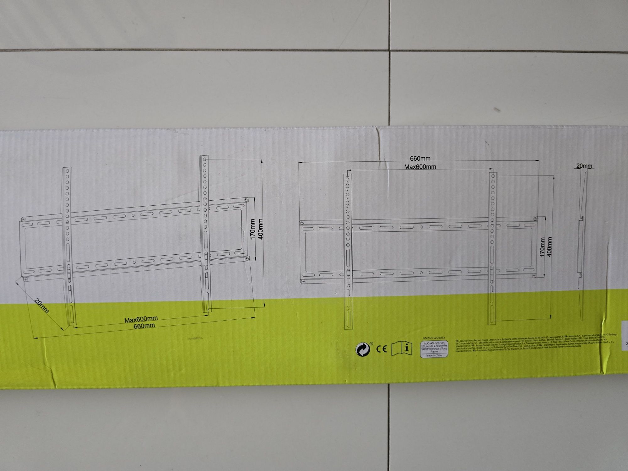 Suporte parede para LCD.