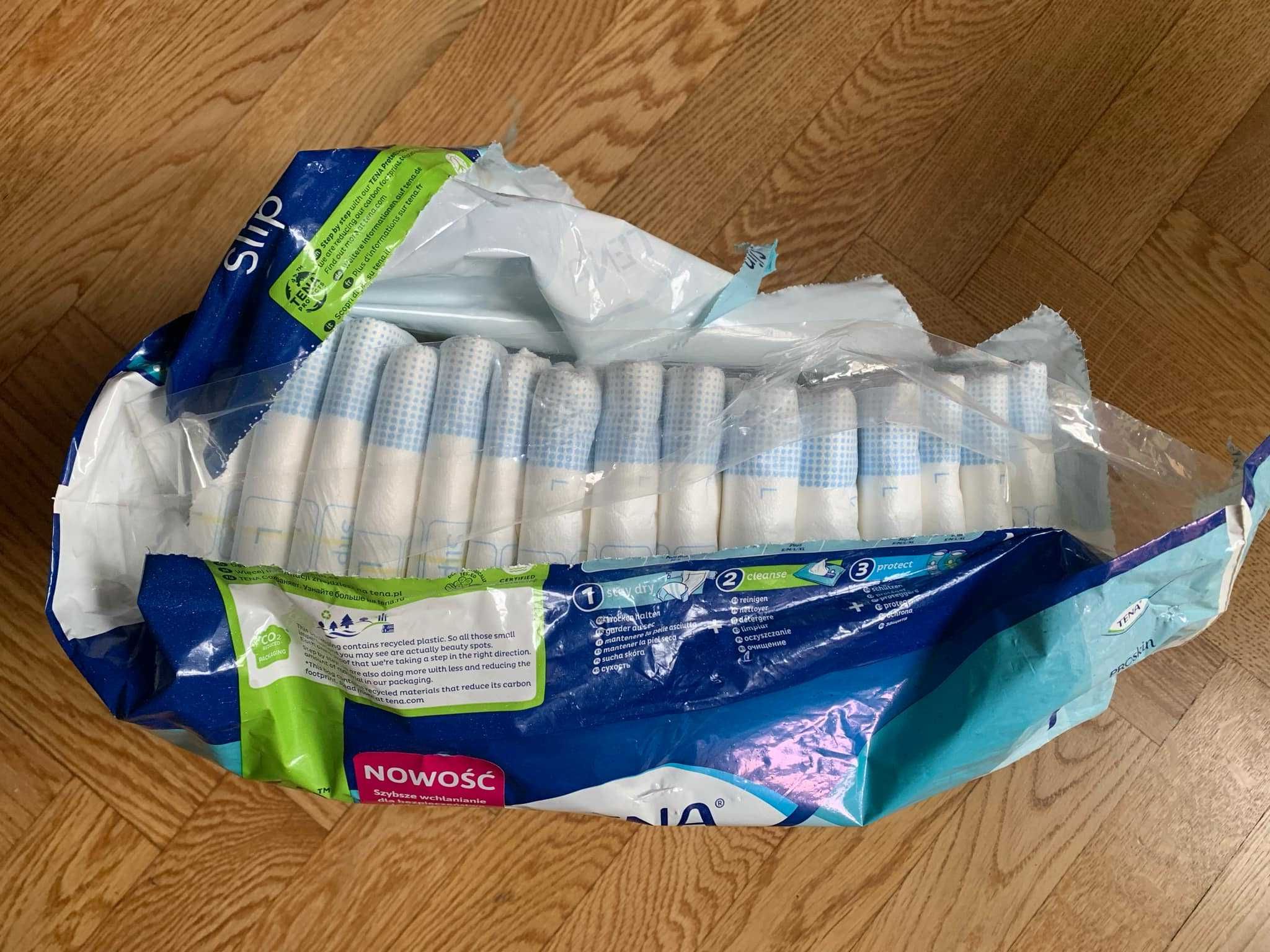 Pieluchomajtki TENA Slip ProSkin Plus – rozmiar L (15 szt.)