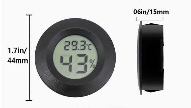 Mini Medidor De Umidade Termômetro Celsius Display LCD Digital