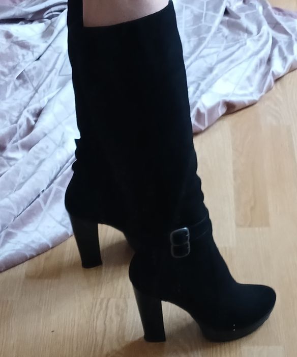 Повністю натуральні зимові чоботи цегейка замш натуральне хутро