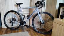 Rower gravel Kross Esker 1.0 rama 21'' - L szary