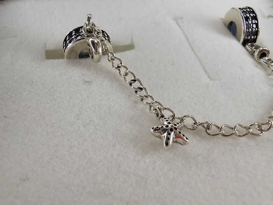Srebrny charms zawieszka do bransoletki typu PANDORA