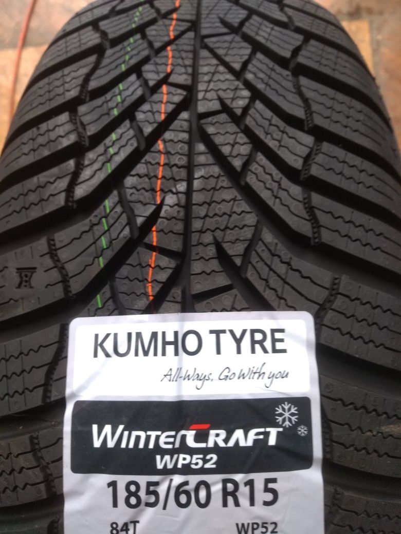 Nowe opony zimowe Kumho WinterCraft 185/60R15. MONTAŻ GRATIS !!!