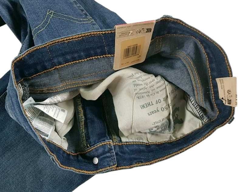 Męskie jeansy Levi's 511 Slim Panda nowe oryginalne Levisy - W30/L30