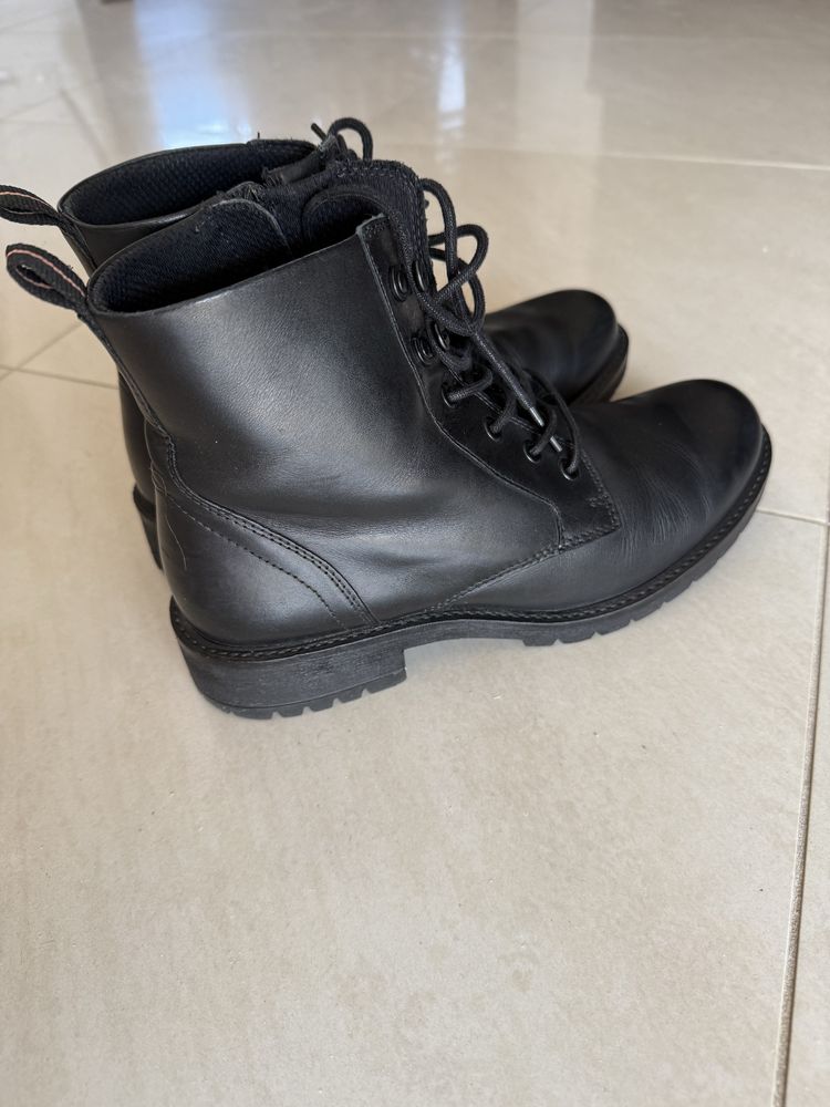 Botki trapery buty skórzane Ecco rozmiar 40