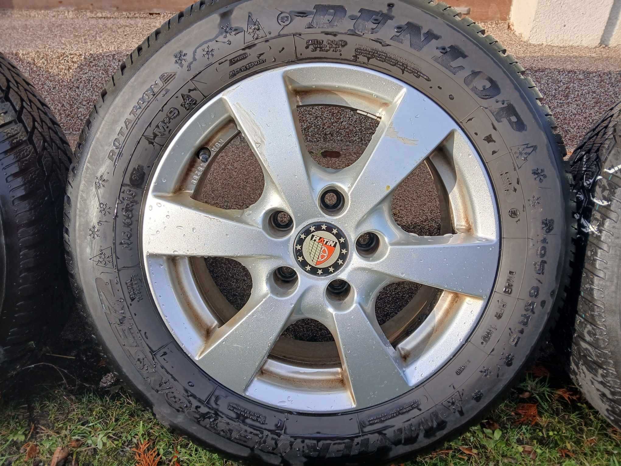 Alufelgi koła zimowe Opel Astra Zafira 5x110 Opony Dunlop