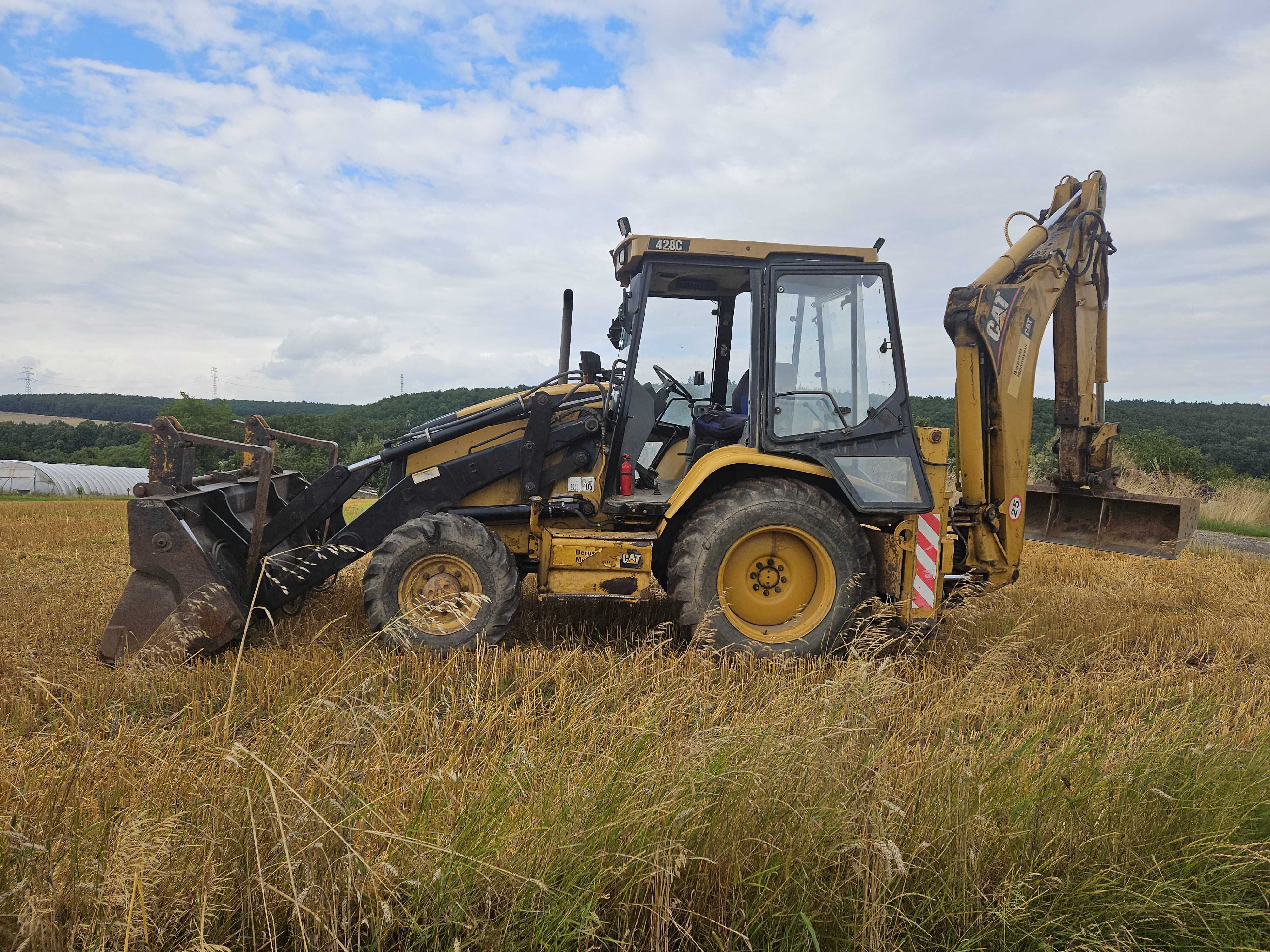 Witam sprzedam lub zamienie koparkoładowarke cat 428c na autolawete