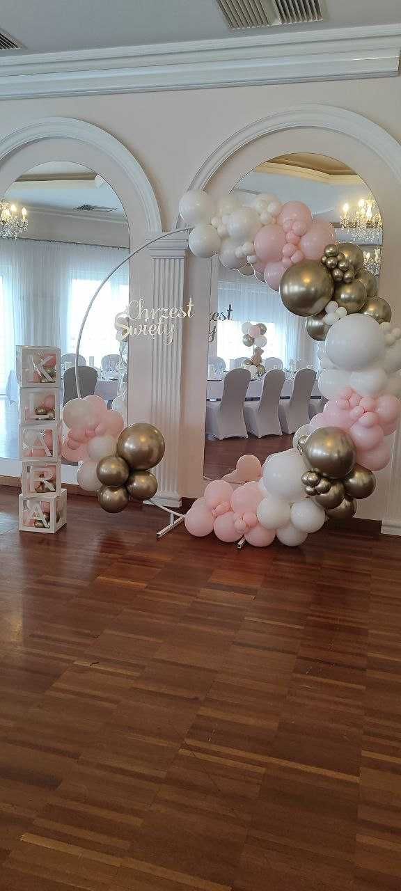 Ścianka do zdjęć i Girlanda Balonowa / Personalizowane Balony z Helem