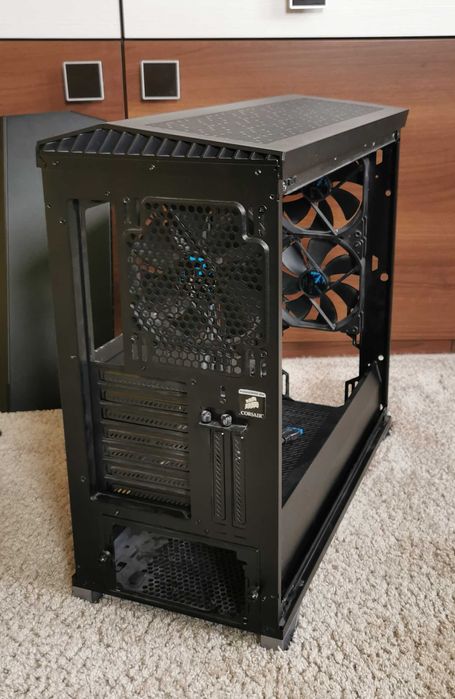 Obudowa Fractal Design Vector RS Blackout Dark TG LED (jak nowa) + fan