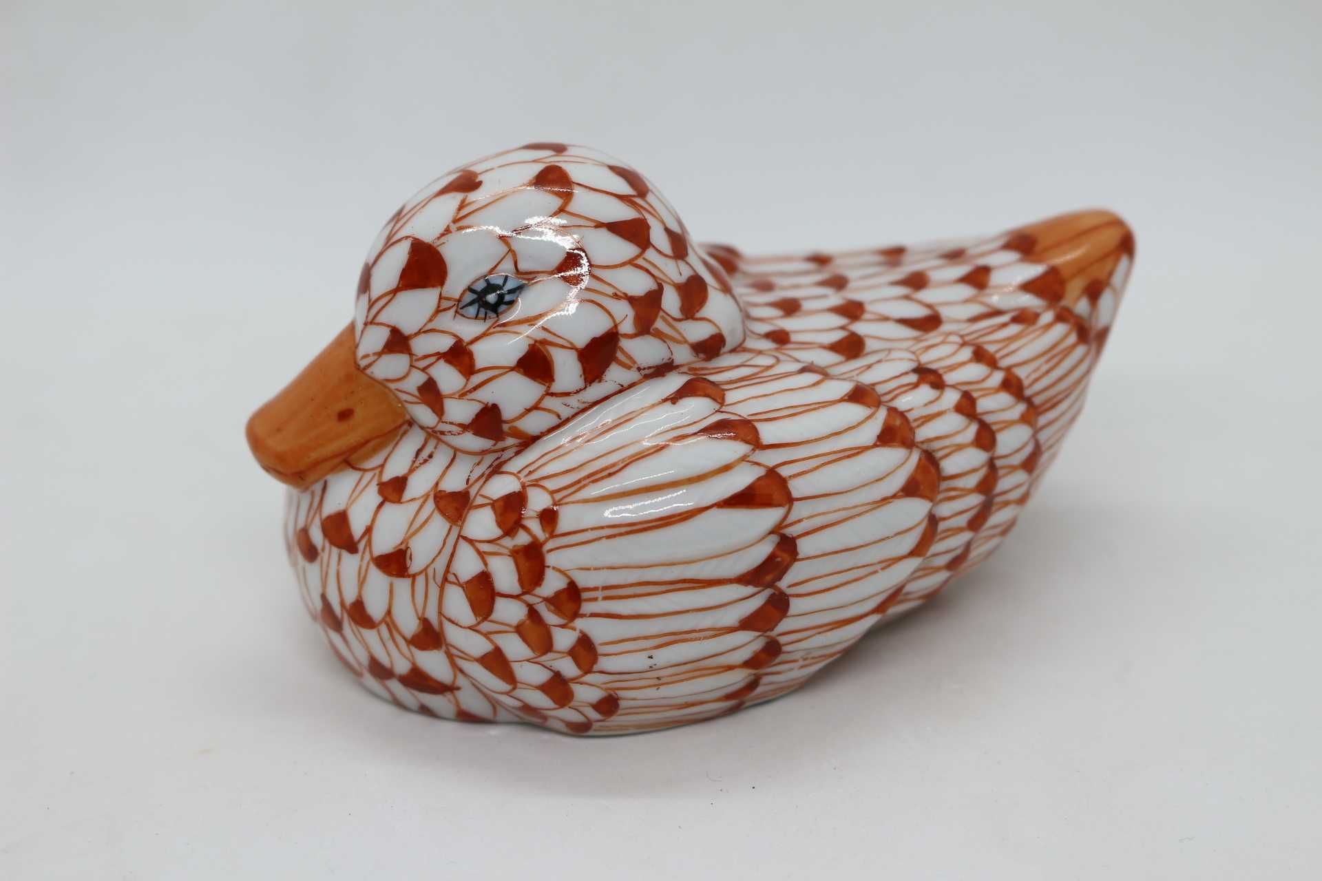 Pato pintura em penas Porcelana Chinesa Laranja XX