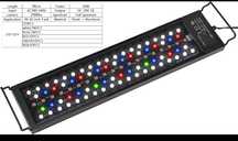 Iluminação led aquário plantados 90cm programável