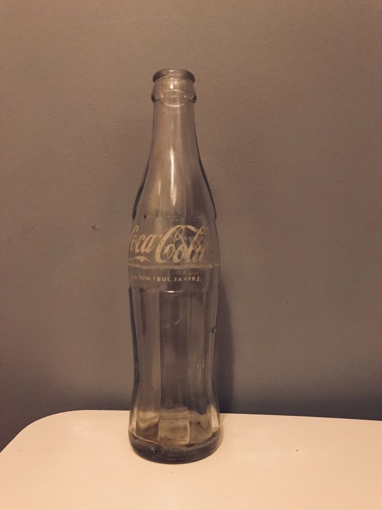 Butelka szklana coca- cola prl, vintage, retro, kolekcjonerska