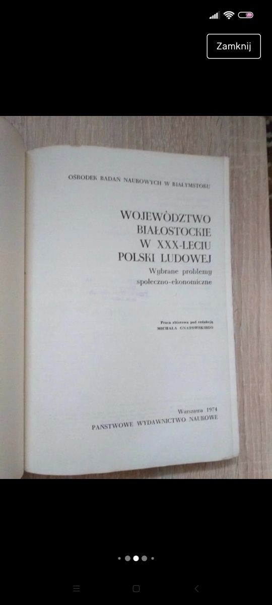 Książka "Województwo bialostockie w XXX leciu Polski Ludowej"