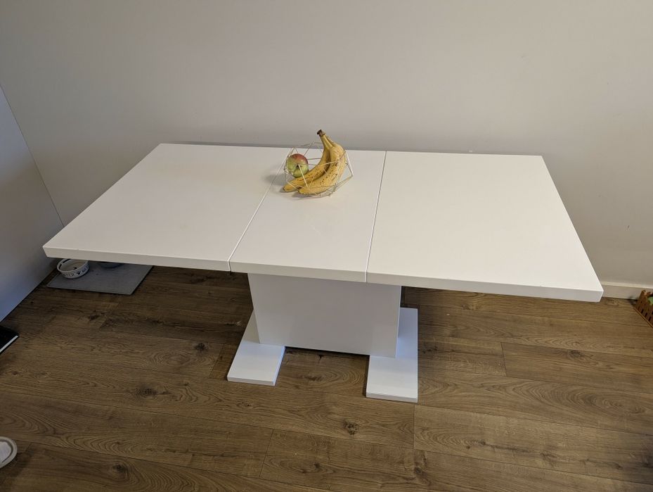 Stół rozkładany biały lakier