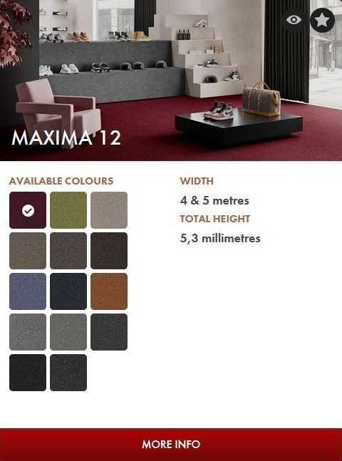 Wykładzina dywanowa biurowa pętelka AW MAXIMA