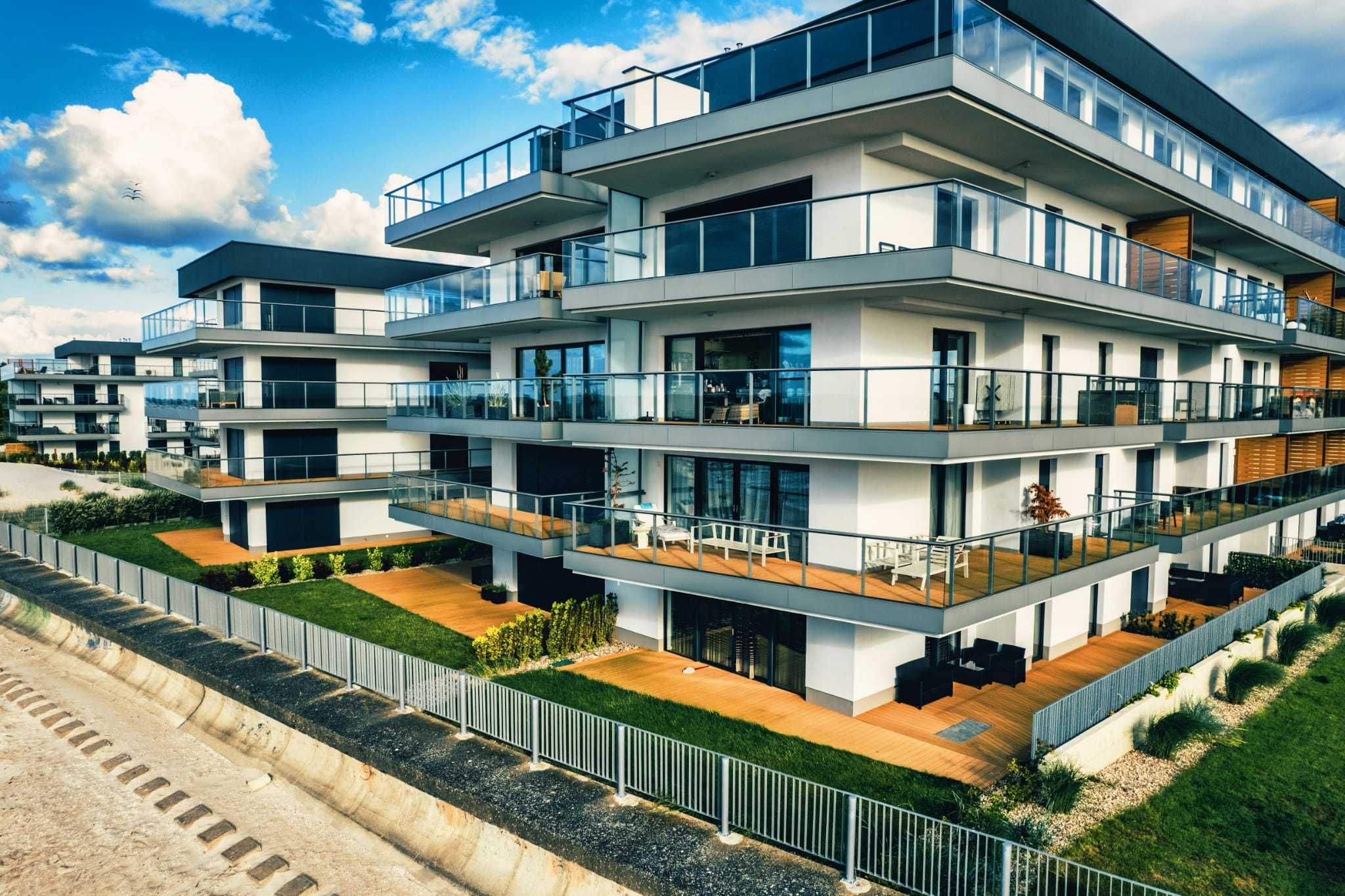 Apartament Dziwnów front widok  morze plaża gardenia noclegi wakacje