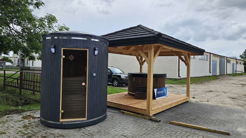 Sauna zewnętrzna idealna na taras