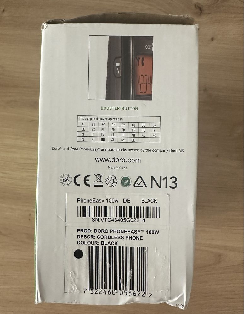 Doro PhoneEasy 100W Cordless Phone telefon stacjonarny