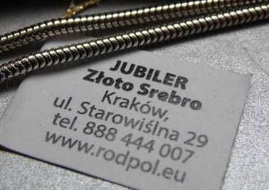 Srebrny łańcuszek linka żyłka żmijka 41 m.