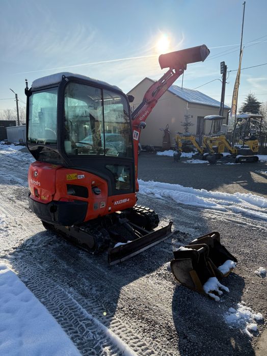 Mini koparka Kubota KX018-4 z 2019r. 3 łyżki 1,8 tony 1 WŁ Salon PL
