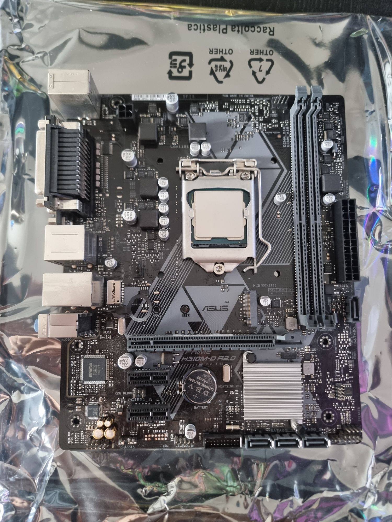 Zestaw płyta główna ASUS PRIME H310M-D R2.0 + Intel Core i5-9500F