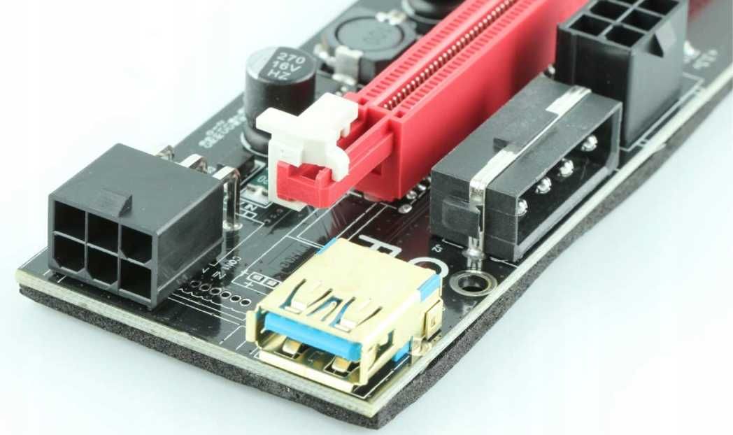 Riser PCI-E do kart graficznych/koparek kryptowalut