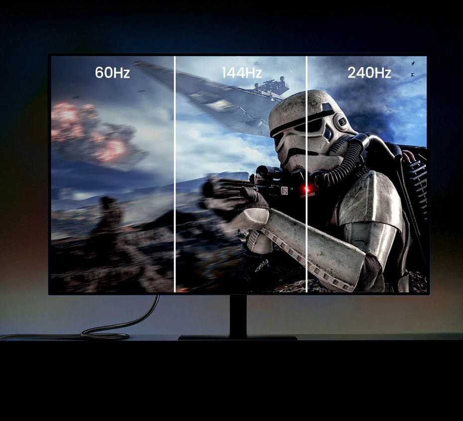 Кабель Displayport 2.1 DP Ugreen 8k 120hz 4k 240hz 4k 144hz 1/2/3 метр