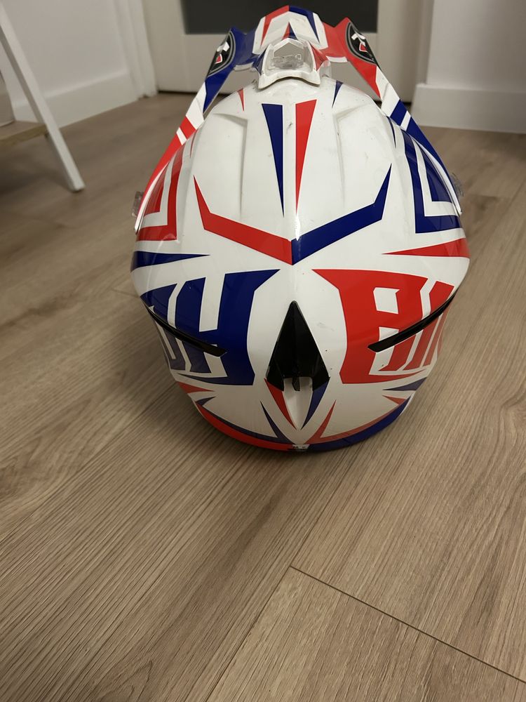 Gogle Motocyklowe Raven Halcon i kask Airoh Cross Enduro