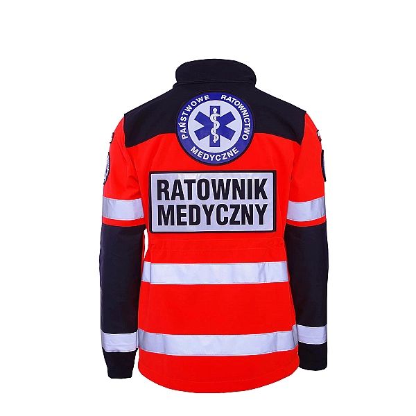 Kurtka ratownicza Softshell PRM-23 FLUO North-Wind z kompletem emblema