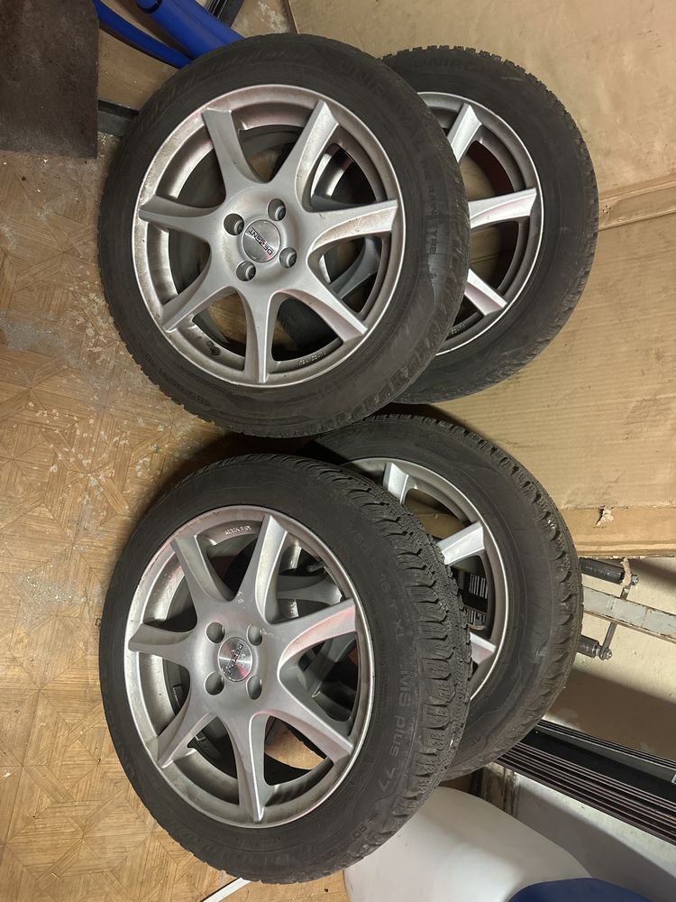 Koła Honda jazz zimowe 185/55 R16 T XL uniroyal MS plus 77