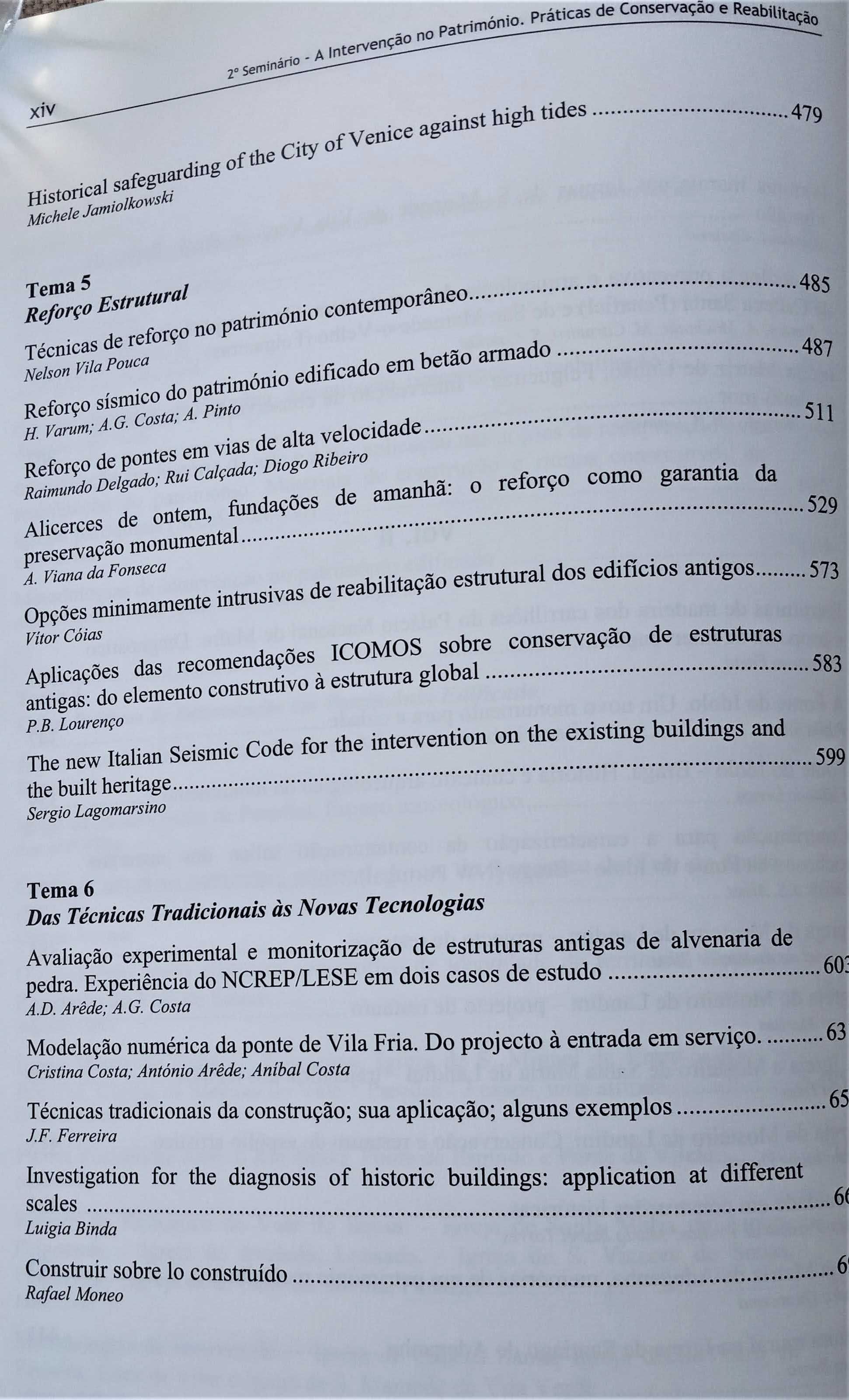 A Intervenção no Património/Práticas de Conservação e Reabilitação_2º