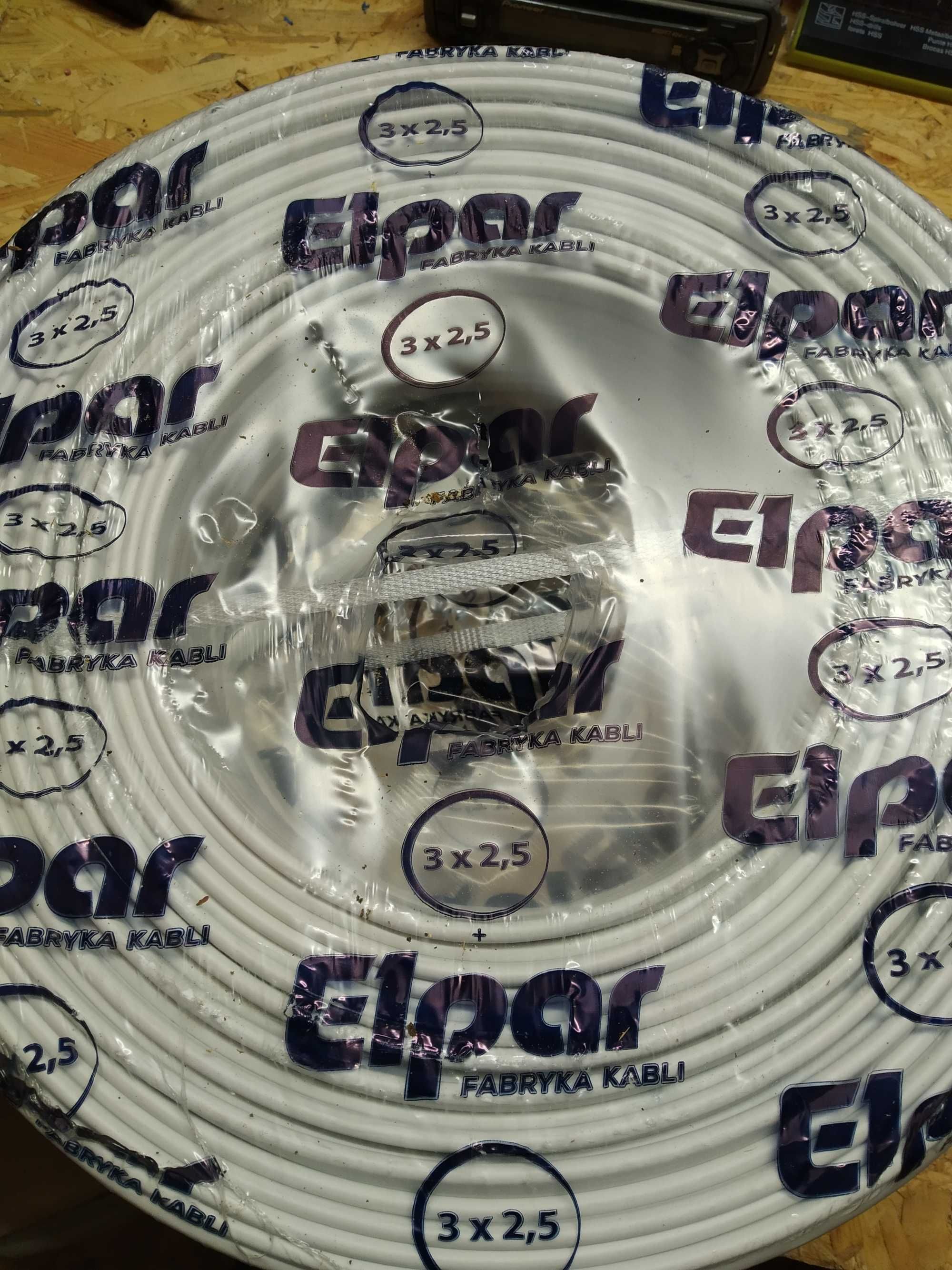 przewód instalacyjny YDYp 3x2,5 mm2 100m Elpar