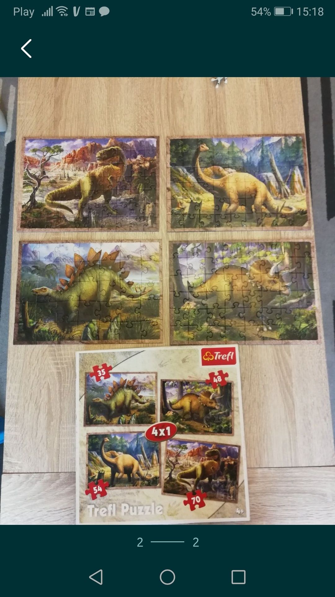 Puzzle Trefl dinozaury