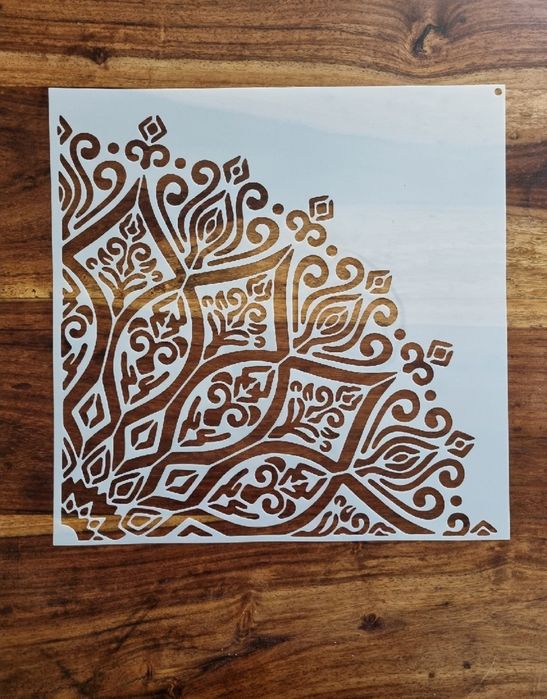 Szablon Mandala -wzór 60x60cm szablon 30x30cm, malarski tynk, DIY C21