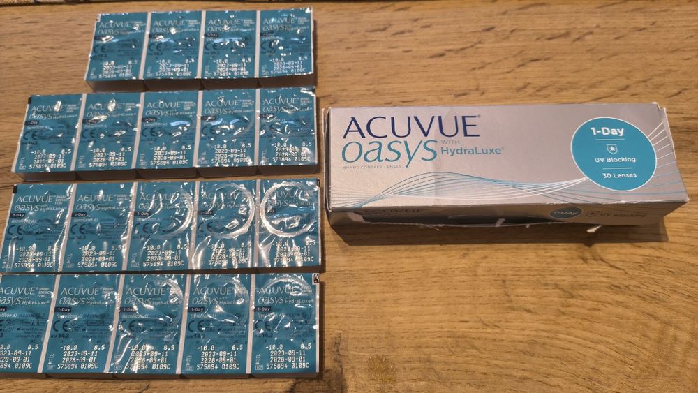 Soczewki kontaktowe -10 1dniowe Acuvue