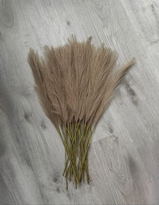 Sztuczne trawy pampasowe 55cm – zestaw 24 szt. (3 kolory)
