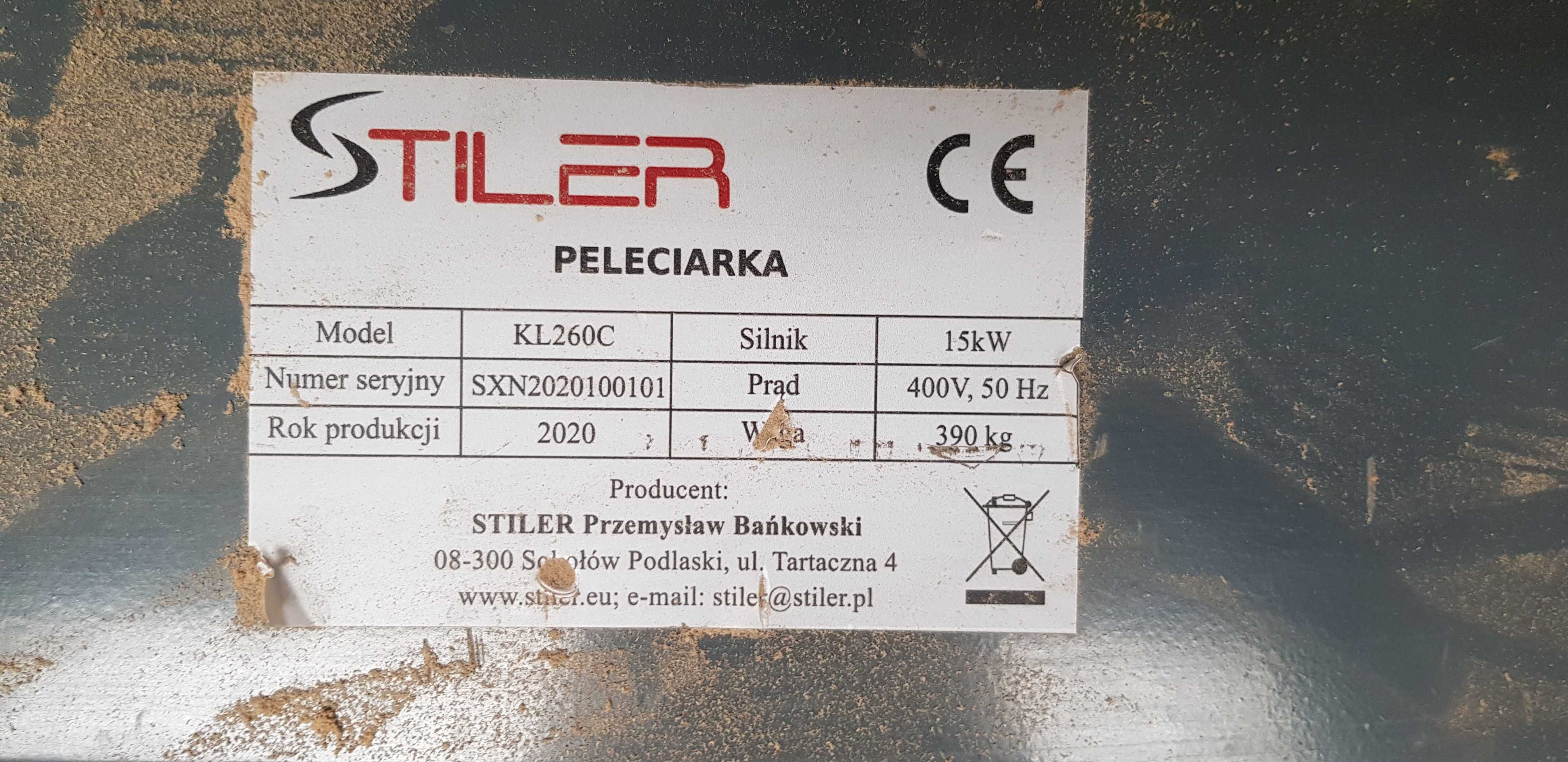 Peleciarka Stiler 15 Kw ( Granulator) + Podajnik Pro Motor + Akcesoria